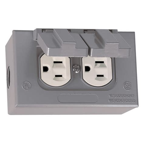 electrical boxes for plugs|weatherproof plug box.